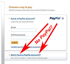 Don't have PayPal?